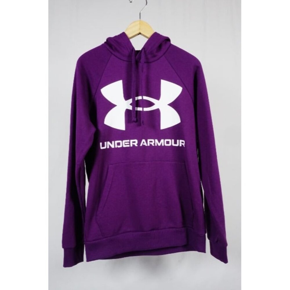 Under Armour Rival Fleece Purple Hoodie Sweatshirt Unisex Small NWT